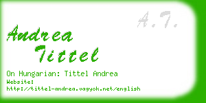 andrea tittel business card